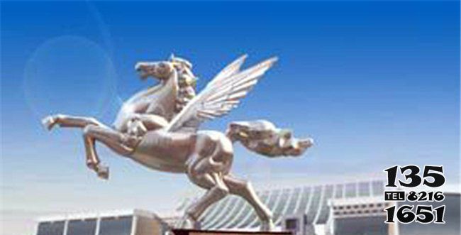 馬雕塑-城市廣場創意不銹鋼鏡面帶翅膀的馬雕塑 馬雕塑-城市廣場創意不銹鋼鏡面帶翅膀的馬雕塑
