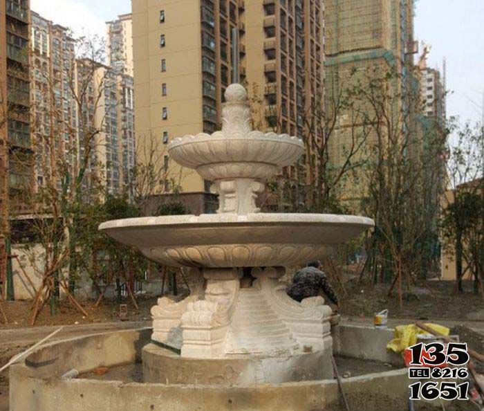 噴泉雕塑-小區景觀大理石歐式噴泉雕塑 噴泉雕塑-小區景觀大理石歐式噴泉雕塑高清圖片