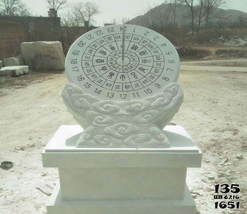 日晷雕塑-戶外漢白玉石雕浮雕赤道式計(jì)時(shí)器日晷雕塑 日晷雕塑-戶外漢白玉石雕浮雕赤道式計(jì)時(shí)器日晷雕塑高清圖片