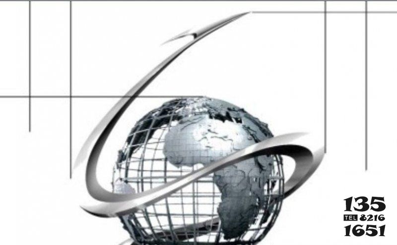 地球儀雕塑-企業不銹鋼抽象鏤空地球儀雕塑 地球儀雕塑-企業不銹鋼抽象鏤空地球儀雕塑高清圖片