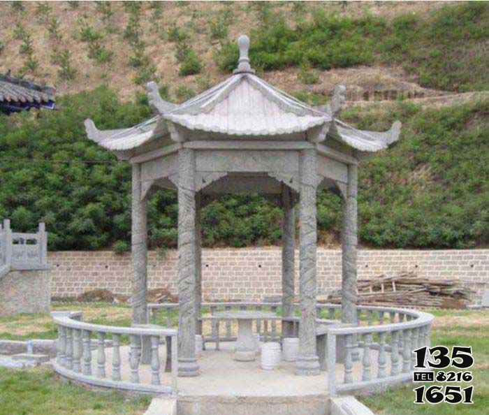 涼亭雕塑-園林景區(qū)戶外擺放圓形仿古建休閑涼亭座椅雕塑 涼亭雕塑-園林景區(qū)戶外擺放圓形仿古建休閑涼亭座椅雕塑高清圖片