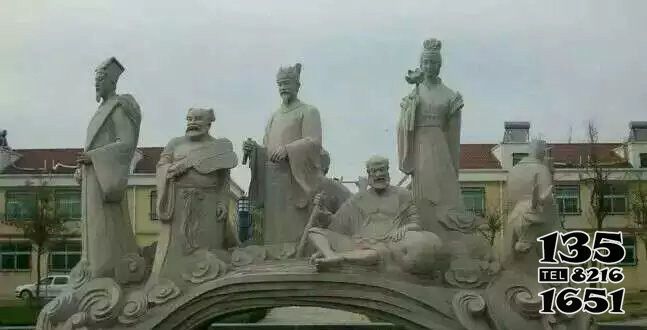 八仙雕塑-寓意故事大理石石雕八仙雕塑 八仙雕塑-寓意故事大理石石雕八仙雕塑高清圖片