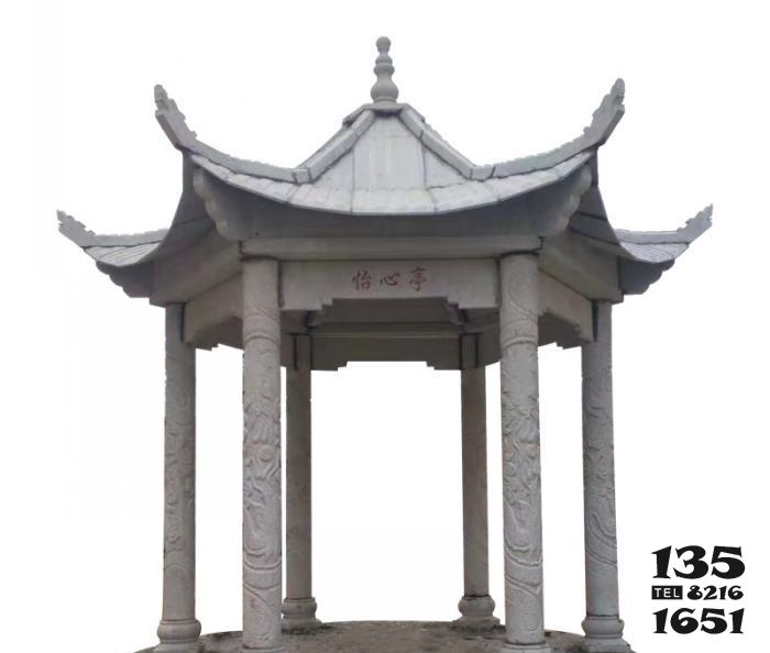 涼亭雕塑-醫(yī)院花園擺放青石仿古建休息涼亭擺件雕塑 涼亭雕塑-醫(yī)院花園擺放青石仿古建休息涼亭擺件雕塑高清圖片