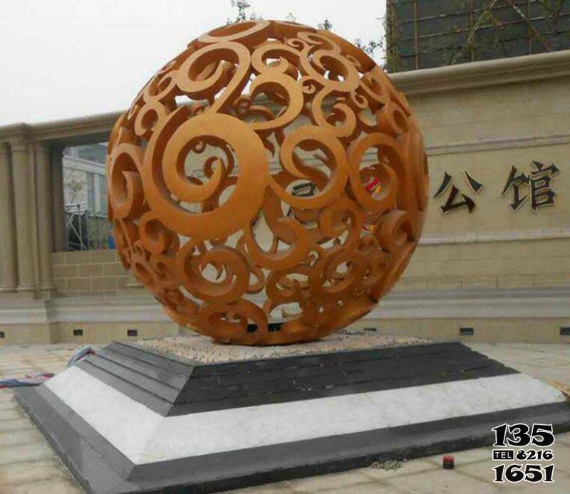 鏤空球雕塑-別墅公館創(chuàng)意噴漆鏤空球雕塑 鏤空球雕塑-別墅公館創(chuàng)意噴漆鏤空球雕塑高清圖片