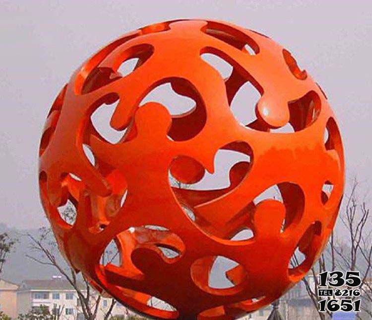 鏤空球雕塑-戶外玻璃鋼抽象運動鏤空球雕塑 鏤空球雕塑-戶外玻璃鋼抽象運動鏤空球雕塑高清圖片