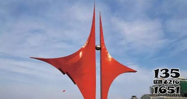 崛起雕塑-廣場不銹鋼抽象崛起雕塑 崛起雕塑-廣場不銹鋼抽象崛起雕塑高清圖片