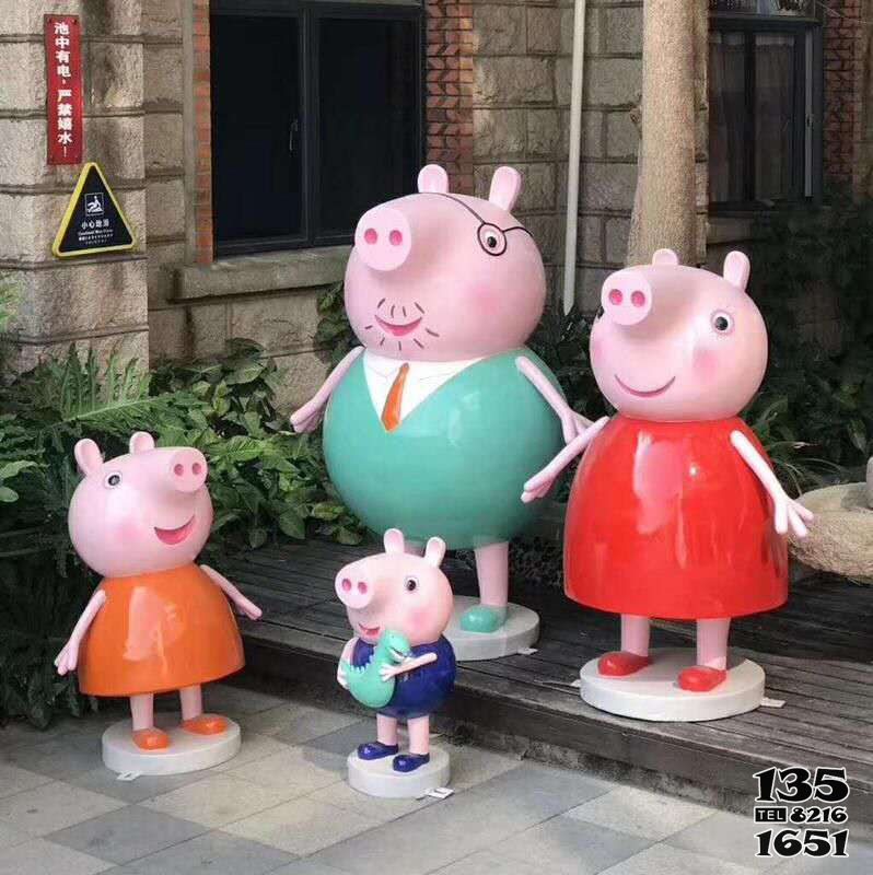 小豬佩奇雕塑-景區卡通動漫玻璃鋼彩繪小豬佩奇雕塑 小豬佩奇雕塑-景區卡通動漫玻璃鋼彩繪小豬佩奇雕塑