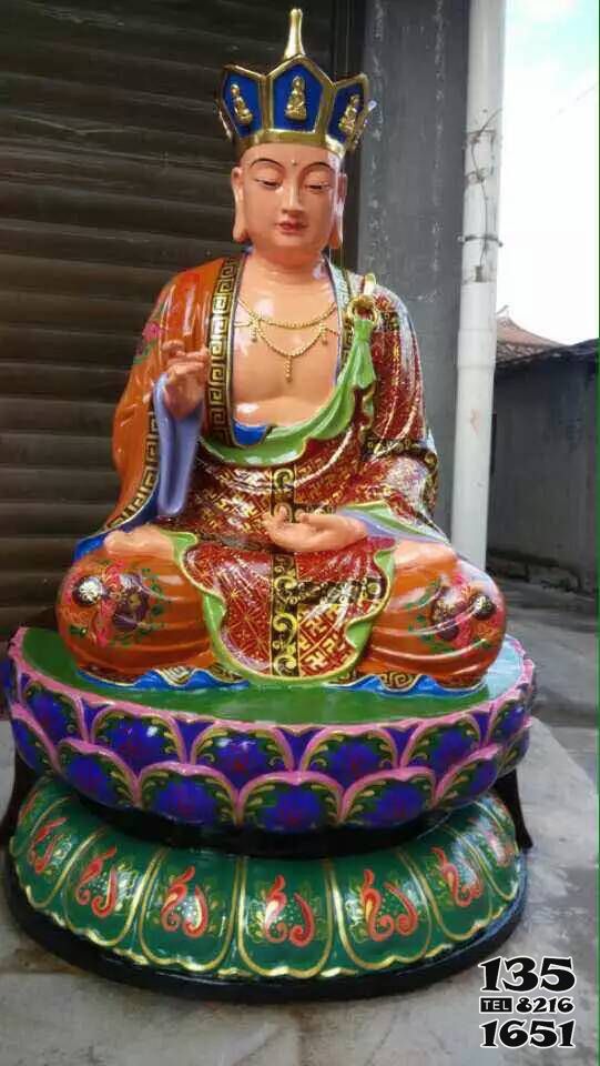 地藏王雕塑-玻璃鋼彩繪寺廟佛像地藏王雕塑 地藏王雕塑-玻璃鋼彩繪寺廟佛像地藏王雕塑高清圖片