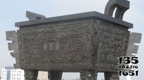 鼎雕塑-戶外廣場大型青銅器鼎雕塑 鼎雕塑-戶外廣場大型青銅器鼎雕塑高清圖片