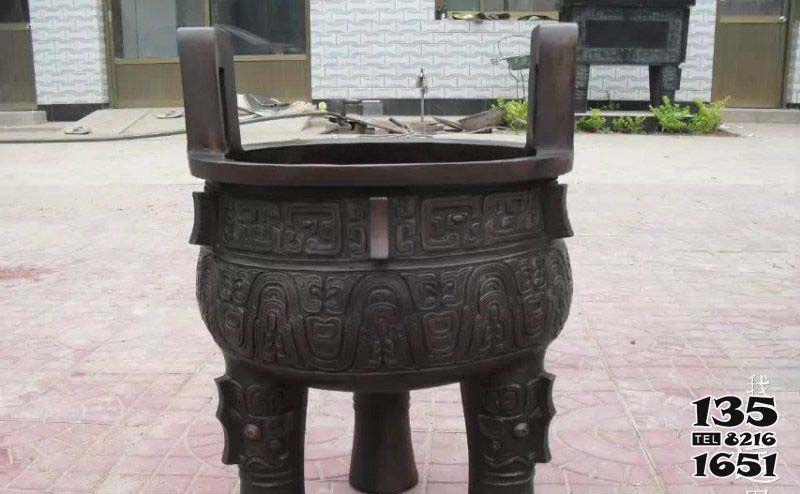 鼎雕塑-古代創意浮雕不銹鋼仿銅浮雕鼎雕塑 鼎雕塑-古代創意浮雕不銹鋼仿銅浮雕鼎雕塑高清圖片