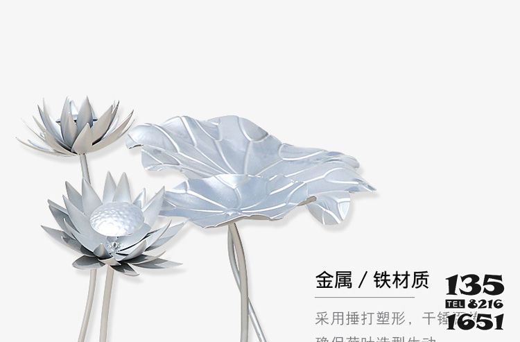荷花雕塑-室內花園金屬鐵藝荷花雕塑 荷花雕塑-室內花園金屬鐵藝荷花雕塑高清圖片