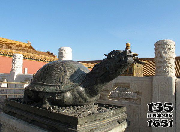 龍龜雕塑-景區擺放的黑色的玻璃鋼創意龍龜雕塑 龍龜雕塑-景區擺放的黑色的玻璃鋼創意龍龜雕塑高清圖片
