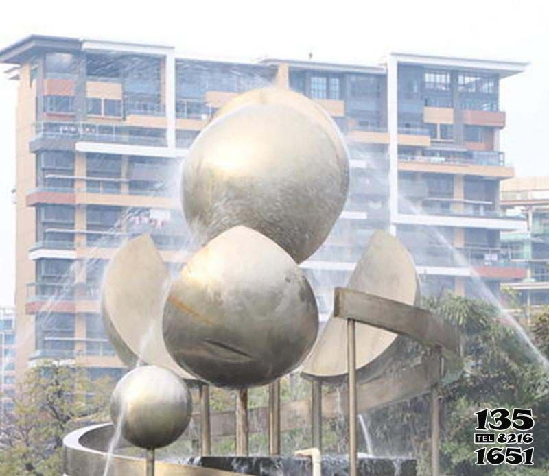 噴泉雕塑-小區廣場不銹鋼花型噴泉景觀雕塑 噴泉雕塑-小區廣場不銹鋼花型噴泉景觀雕塑高清圖片