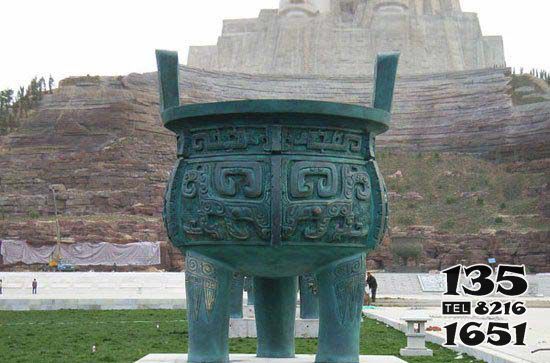 鼎雕塑-寺廟庭院古代文物青銅器雕塑 鼎雕塑-寺廟庭院古代文物青銅器雕塑高清圖片