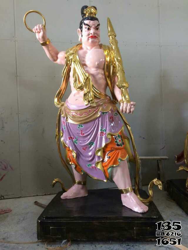 哼哈二將雕塑-玻璃鋼彩繪樹脂寺廟供奉神佛哼哈二將雕塑 哼哈二將雕塑-玻璃鋼彩繪樹脂寺廟供奉神佛哼哈二將雕塑高清圖片