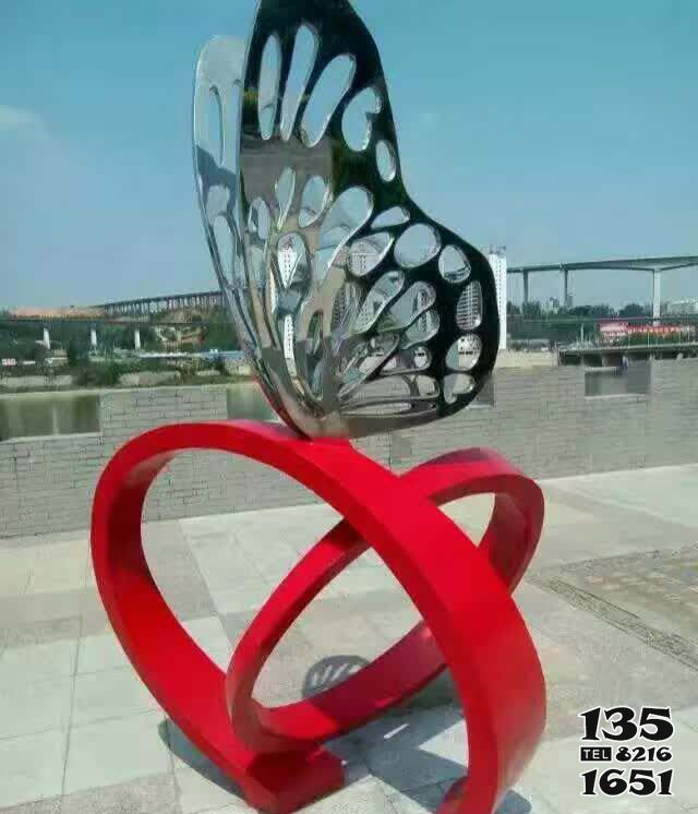 蝴蝶雕塑-不銹鋼鏤空酒店戶外擺放蝴蝶雕塑 蝴蝶雕塑-不銹鋼鏤空酒店戶外擺放蝴蝶雕塑高清圖片