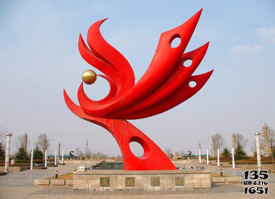 景觀雕塑-廣場大型不銹鋼創(chuàng)意紅色景觀雕塑 景觀雕塑-廣場大型不銹鋼創(chuàng)意紅色景觀雕塑高清圖片
