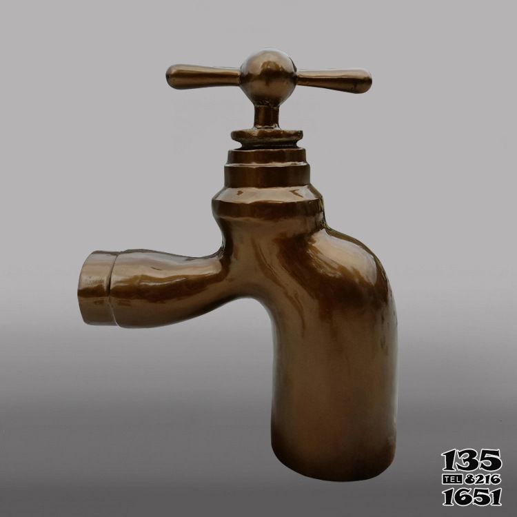 噴泉雕塑-玻璃鋼仿銅懸空流水水龍頭園林噴泉水龍頭雕塑 噴泉雕塑-玻璃鋼仿銅懸空流水水龍頭園林噴泉水龍頭雕塑高清圖片