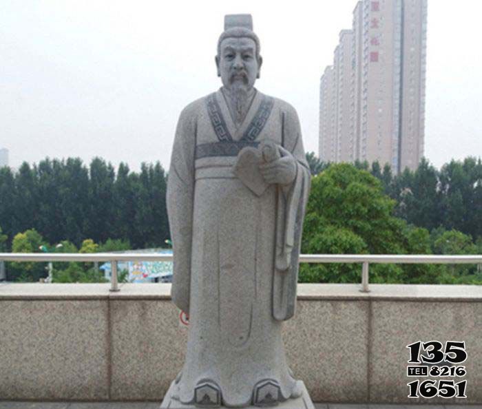 商鞅雕塑-公園廣場擺放砂巖先秦法家代表人物商鞅石雕 商鞅雕塑-公園廣場擺放砂巖先秦法家代表人物商鞅石雕高清圖片