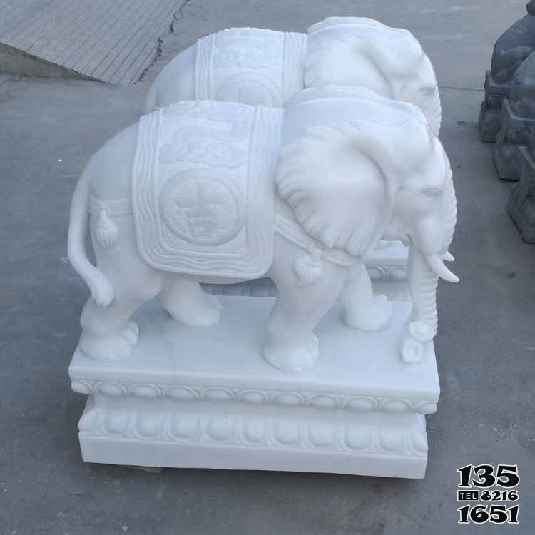 大象雕塑-別墅商廈創(chuàng)意擺件漢白玉石雕大象雕塑 大象雕塑-別墅商廈創(chuàng)意擺件漢白玉石雕大象雕塑高清圖片