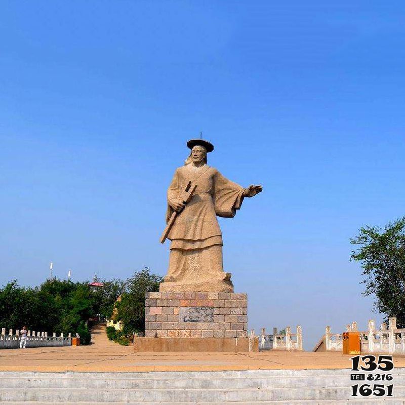 大禹雕塑-景區景點歷史名人著名治水人物大禹砂巖石雕像 大禹雕塑-景區景點歷史名人著名治水人物大禹砂巖石雕像高清圖片