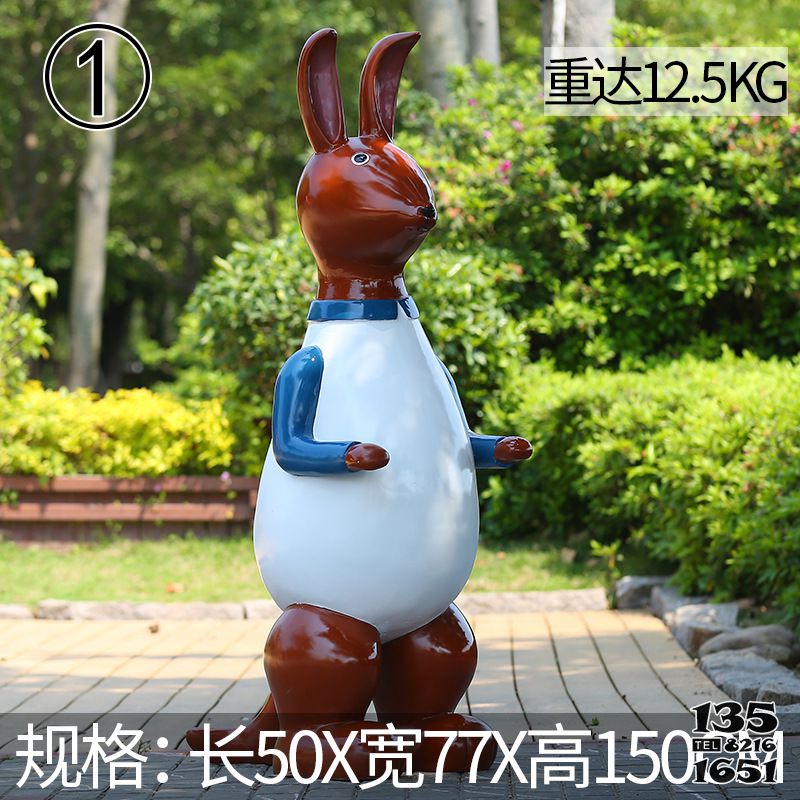 袋鼠雕塑-公園站立一只玻璃鋼卡通袋鼠雕塑 袋鼠雕塑-公園站立一只玻璃鋼卡通袋鼠雕塑高清圖片