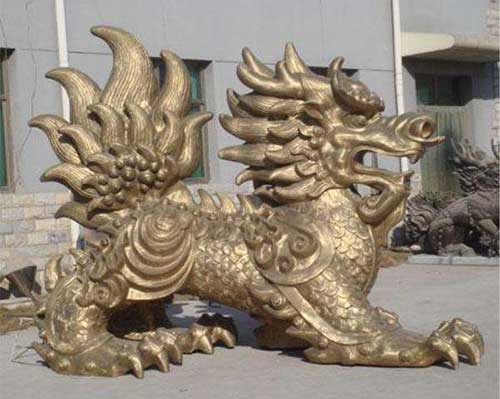 麒麟雕塑-不銹鋼噴漆烤漆大型動物景觀麒麟雕塑 麒麟雕塑-不銹鋼噴漆烤漆大型動物景觀麒麟雕塑高清圖片