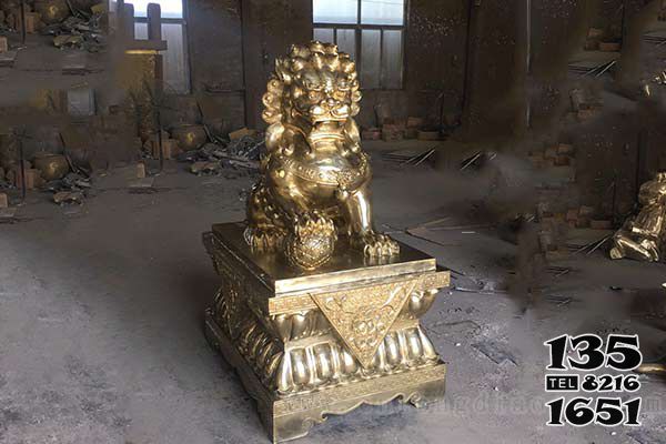 獅子雕塑-不銹鋼噴漆烤漆戶外庭院獅子雕塑 獅子雕塑-不銹鋼噴漆烤漆戶外庭院獅子雕塑高清圖片