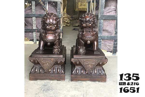 獅子雕塑-戶外廣場大型不銹鋼管噴漆烤漆獅子雕塑 獅子雕塑-戶外廣場大型不銹鋼管噴漆烤漆獅子雕塑高清圖片