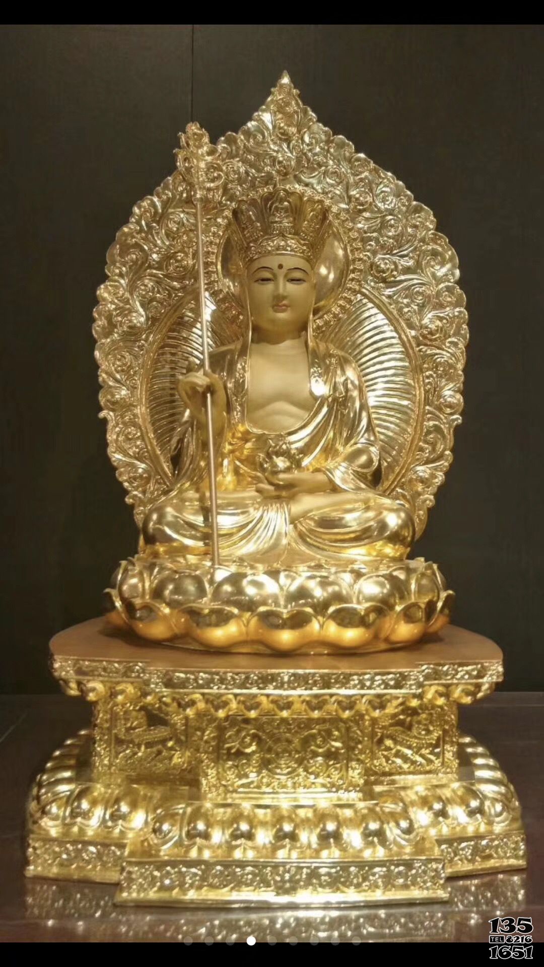 地藏王雕塑-大型佛像人物景觀純金打造地藏王雕塑 地藏王雕塑-大型佛像人物景觀純金打造地藏王雕塑高清圖片