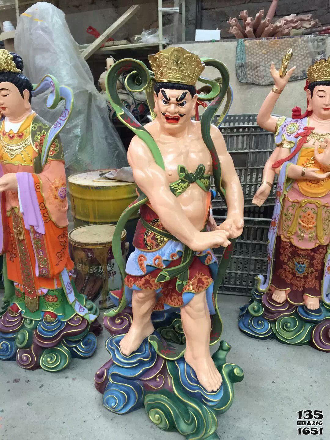 二十四諸天雕塑-寺廟金剛密跡菩薩玻璃鋼彩繪二十四諸天雕塑 二十四諸天雕塑-寺廟金剛密跡菩薩玻璃鋼彩繪二十四諸天雕塑高清圖片
