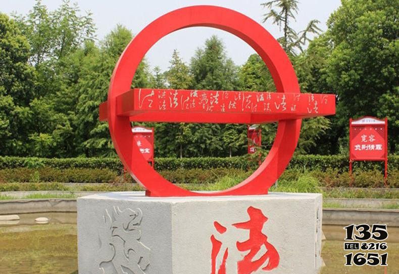 法治雕塑-公園創(chuàng)意大理石上圓形法治雕塑 法治雕塑-公園創(chuàng)意大理石上圓形法治雕塑高清圖片
