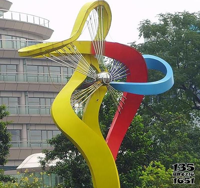 風車雕塑-大型學院公園企業抽象不銹鋼風車雕塑 風車雕塑-大型學院公園企業抽象不銹鋼風車雕塑高清圖片