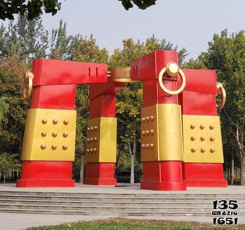 拱門雕塑-不銹鋼創(chuàng)意城市廣場拱門雕塑 拱門雕塑-不銹鋼創(chuàng)意城市廣場拱門雕塑高清圖片