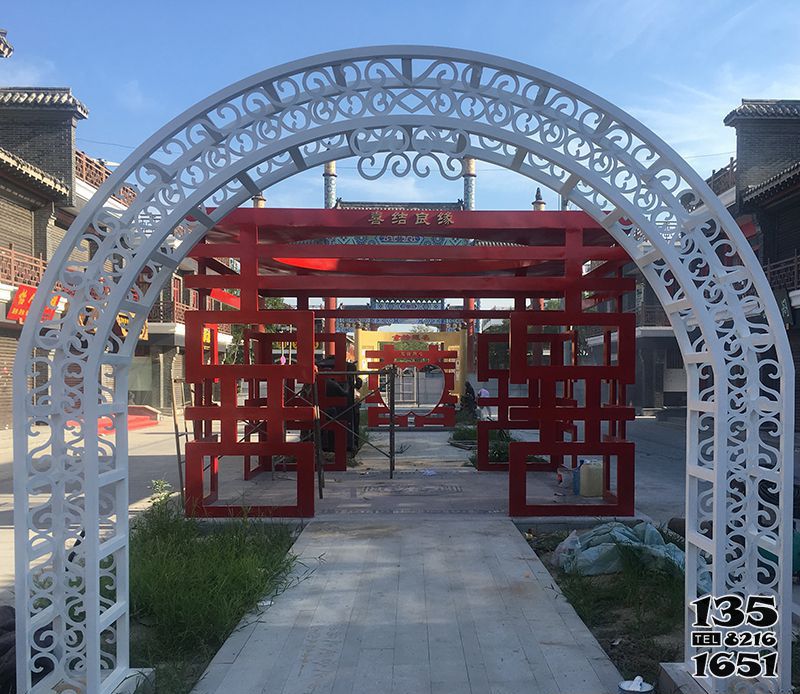 拱門雕塑-花園不銹鋼剪影拱門雕塑 拱門雕塑-花園不銹鋼剪影拱門雕塑高清圖片
