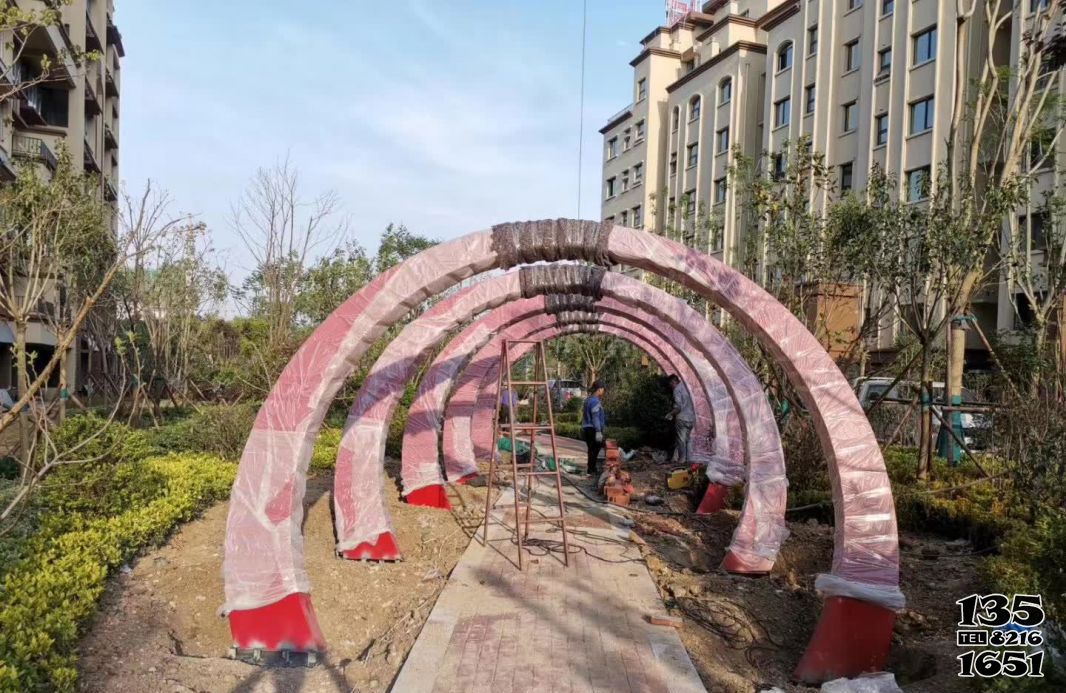 拱門雕塑-園林不銹鋼拱門景觀雕塑 拱門雕塑-園林不銹鋼拱門景觀雕塑高清圖片