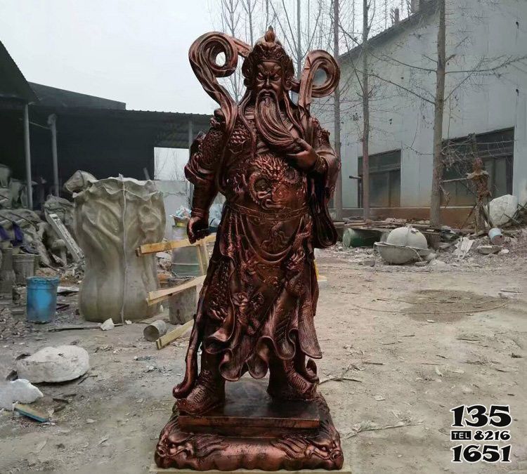關公雕塑-不銹鋼仿銅戶外景觀關公雕塑 關公雕塑-不銹鋼仿銅戶外景觀關公雕塑高清圖片