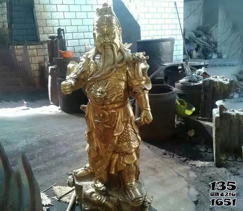 關(guān)公雕塑-不銹鋼鎏金室內(nèi)供奉關(guān)公雕塑 關(guān)公雕塑-不銹鋼鎏金室內(nèi)供奉關(guān)公雕塑高清圖片