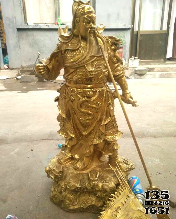 關公雕塑-不銹鋼漆金景區大型景觀裝飾品關公雕塑 關公雕塑-不銹鋼漆金景區大型景觀裝飾品關公雕塑高清圖片