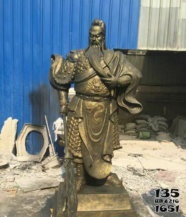 關(guān)公雕塑-戶外廣場不銹鋼仿銅摸胡子的關(guān)公雕塑 關(guān)公雕塑-戶外廣場不銹鋼仿銅摸胡子的關(guān)公雕塑高清圖片