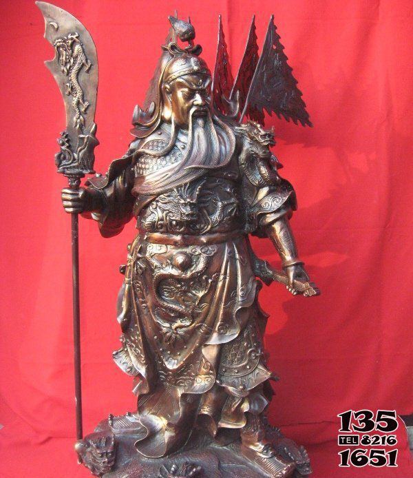 關公雕塑-不銹鋼銅雕塑戶外景區大型佛像關公雕塑 關公雕塑-不銹鋼銅雕塑戶外景區大型佛像關公雕塑高清圖片