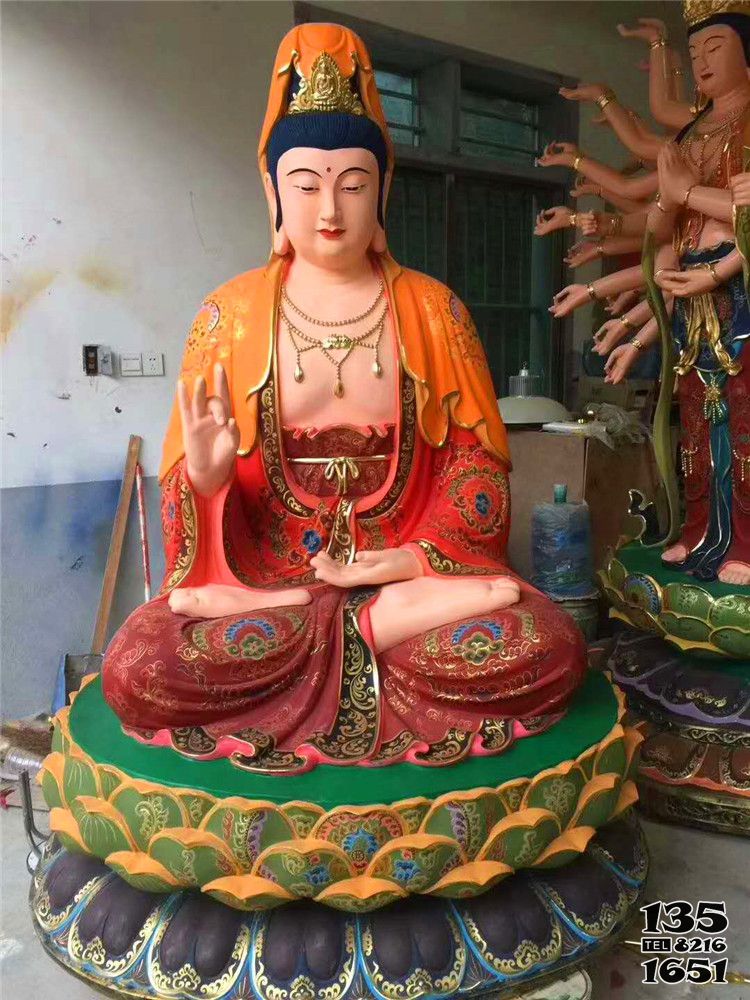 觀音雕塑-玻璃鋼彩繪寺廟景區供奉菩薩觀音雕塑 觀音雕塑-玻璃鋼彩繪寺廟景區供奉菩薩觀音雕塑
