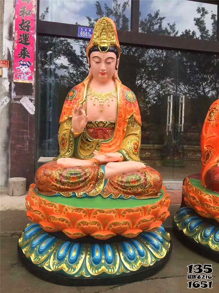 觀音雕塑-寺廟大型玻璃鋼彩繪觀音雕塑 觀音雕塑-寺廟大型玻璃鋼彩繪觀音雕塑高清圖片