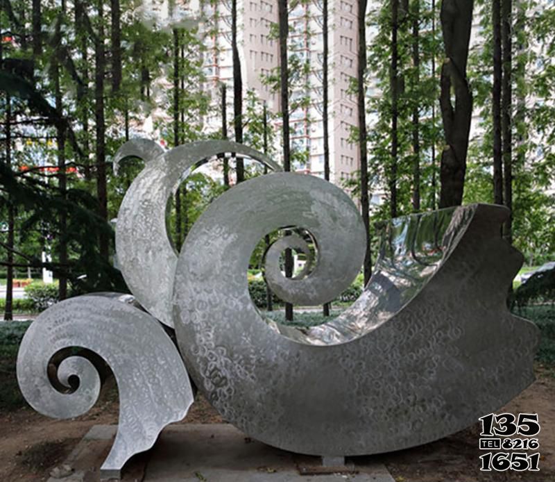 海浪浪花雕塑-公園裝飾擺件不銹鋼創意海浪浪花雕塑 海浪浪花雕塑-公園裝飾擺件不銹鋼創意海浪浪花雕塑高清圖片