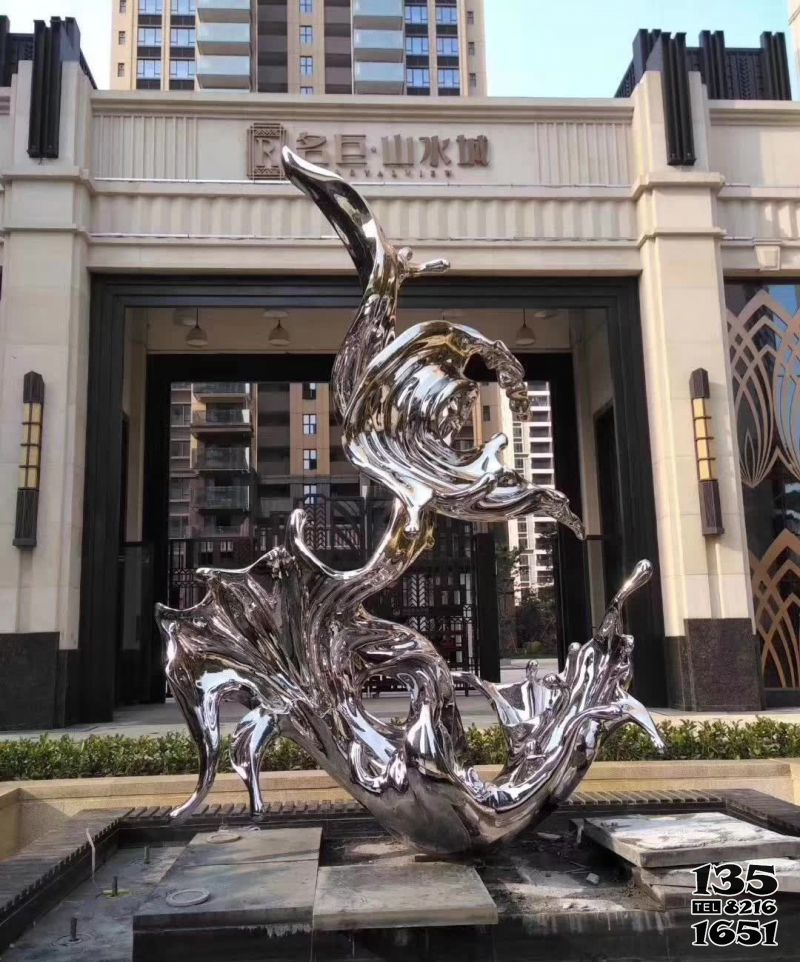 海浪浪花雕塑-小區(qū)門口裝飾一朵不銹鋼鏡面海浪浪花雕塑 海浪浪花雕塑-小區(qū)門口裝飾一朵不銹鋼鏡面海浪浪花雕塑