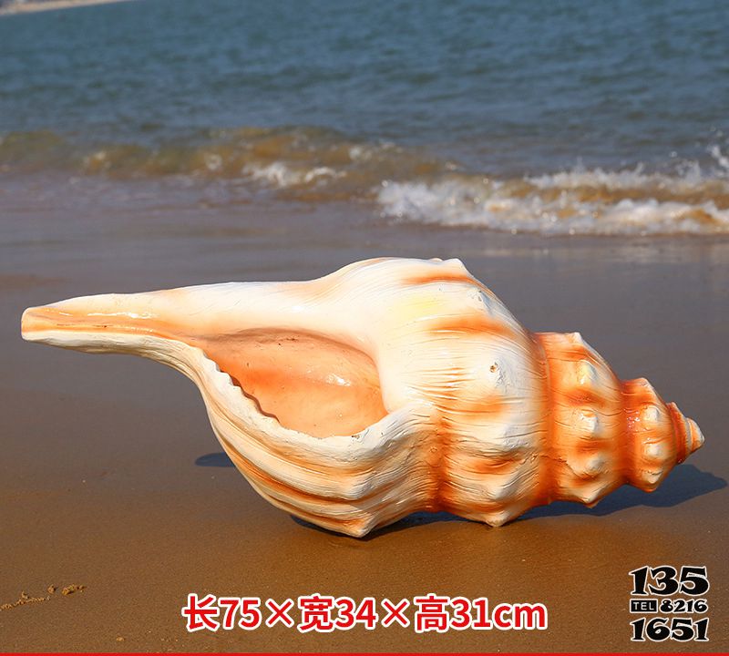海螺雕塑-室內公園擺放的長角玻璃鋼彩繪海螺雕塑 海螺雕塑-室內公園擺放的長角玻璃鋼彩繪海螺雕塑高清圖片