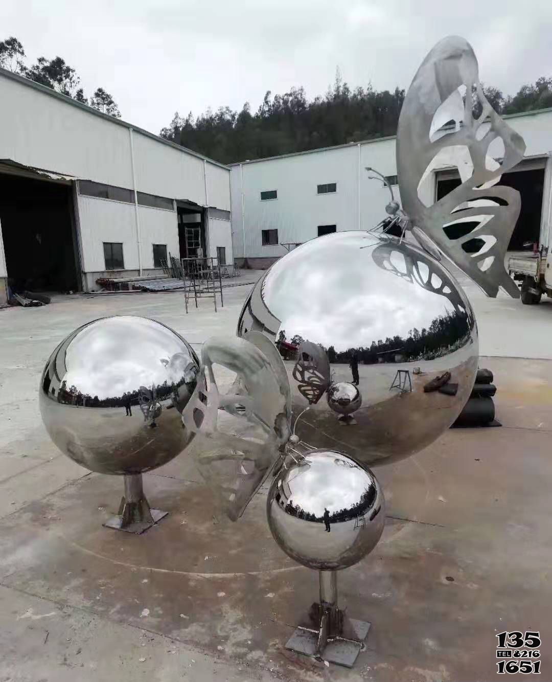 蝴蝶雕塑-廣場鏡面不銹鋼蝴蝶雕塑 蝴蝶雕塑-廣場鏡面不銹鋼蝴蝶雕塑高清圖片
