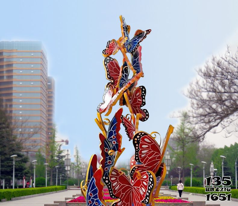 蝴蝶雕塑-景區(qū)玻璃鋼立體彩繪蝴蝶雕塑 蝴蝶雕塑-景區(qū)玻璃鋼立體彩繪蝴蝶雕塑高清圖片