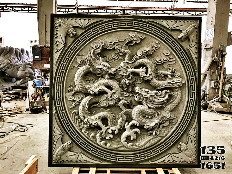 花窗雕塑-古建筑浮雕龍紋圖案花窗雕塑 花窗雕塑-古建筑浮雕龍紋圖案花窗雕塑