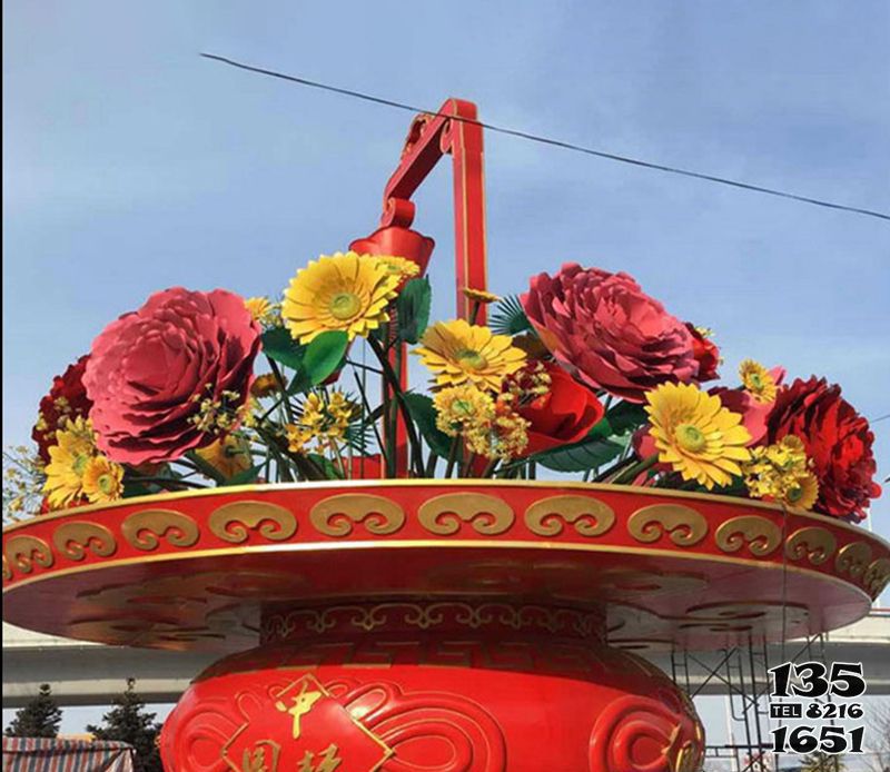 花朵雕塑-廣場玻璃鋼彩繪菊花花朵雕塑 花朵雕塑-廣場玻璃鋼彩繪菊花花朵雕塑高清圖片